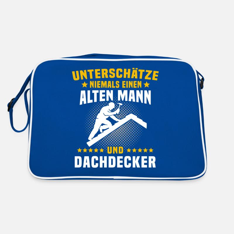 Dachdecker Sprüche Dachdecken Retro Tasche