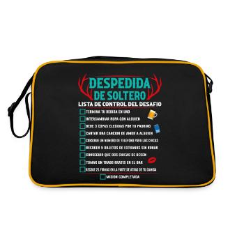L'adieu Du Célibataire - Sac Retro - noir/or - Dos