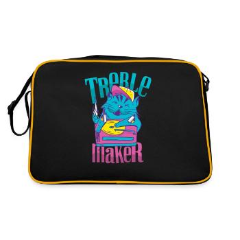 Diskant Maker DJ Desk Music MC Headphones - Retro Bag - black/gold - Back