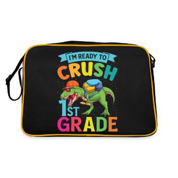 Ready Crush T-Rex Dinosaures de 1ère Classe - Sac Retro - noir/or - Dos