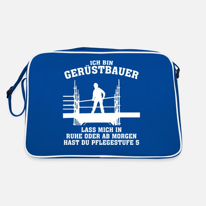 Gerüstbauer Gerüst Witz Gerüstbau Retro Tasche