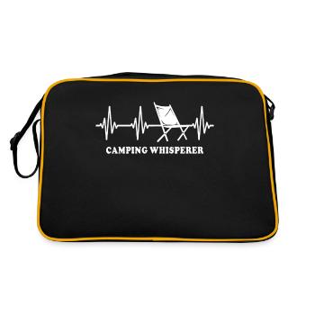 Camping Campingplatz Campen - Retro Bag - black/gold - Back