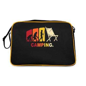 Camping Campingplatz Campen - Retro Bag - black/gold - Back
