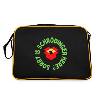 Le chat de Schrödinger - Sac Retro - noir/or - Dos