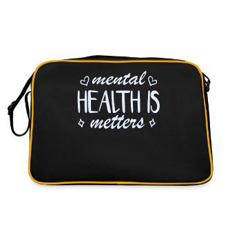 La santé mentale surveille l’âme - Sac Retro - noir/or - Dos