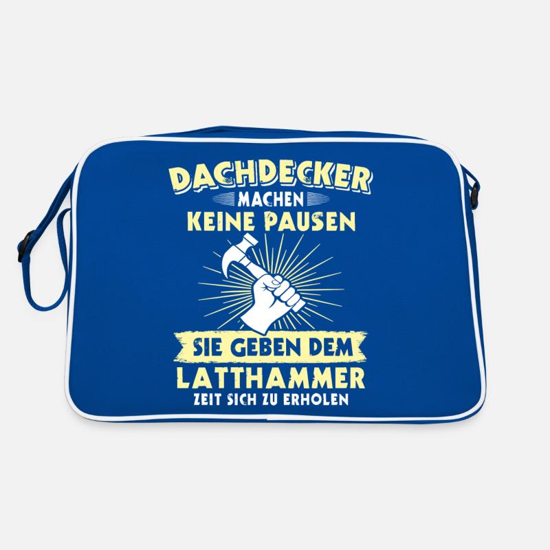 Dachdecker Dächer Decken Dachdecken Retro Tasche