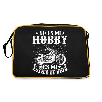 Ce N'est Pas Mon Hobby C'est Mon Style De Vie - Sac Retro - noir/or - Dos