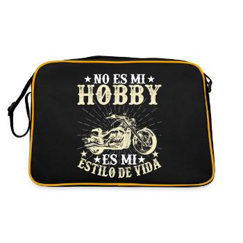 Ce N'est Pas Mon Hobby C'est Mon Style De Vie - Sac Retro - noir/or - Dos
