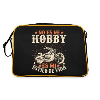 Ce N'est Pas Mon Hobby C'est Mon Style De Vie - Sac Retro - noir/or - Dos