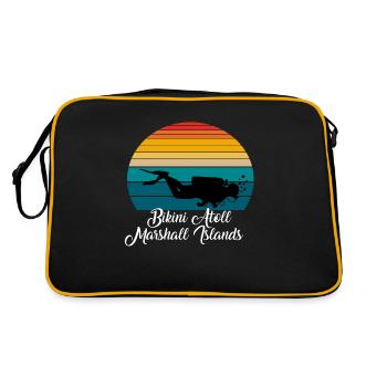 Bikini Atoll Marshall Islands Diving - Retro Bag - black/gold - Back