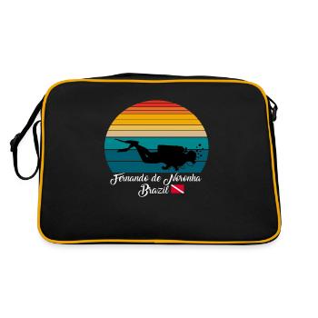 Fernando de Noronha Brazil Diving - Retro Bag - black/gold - Back