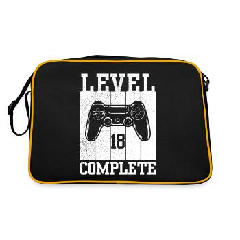 Level 18 Completed - Retro Bag - black/gold - Back