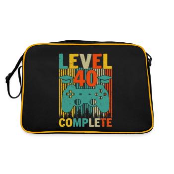 Level 40 Completed - Retro Bag - black/gold - Back