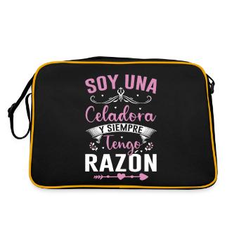 Je Suis Un Directeur Et J'ai Toujours Raison - Sac Retro - noir/or - Dos