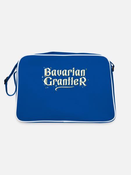 Festival de la bière allemande bavarois Grantler Schnitzel - Sac Retro - bleu/blanc - Dos