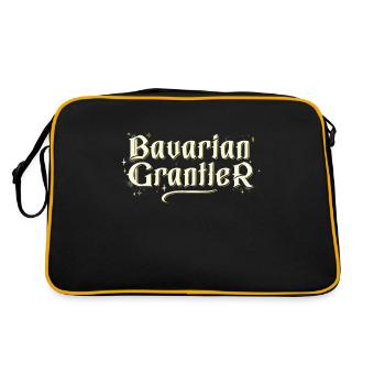 Festival de la bière allemande bavarois Grantler Schnitzel - Sac Retro - noir/or - Dos