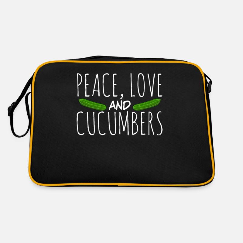 Gurke Cucumbers Gurken Retro Tasche