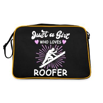 Roofing motif roofing ceilings - Retro Bag - black/gold - Back
