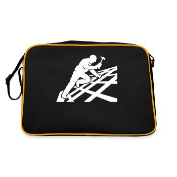 Roofing motif roofing ceilings - Retro Bag - black/gold - Back