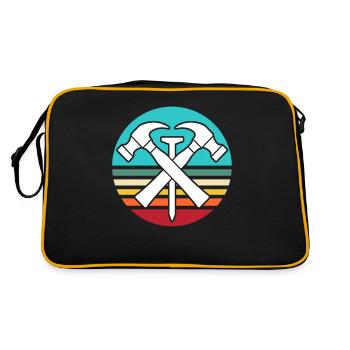 Roofing motif roofing ceilings - Retro Bag - black/gold - Back