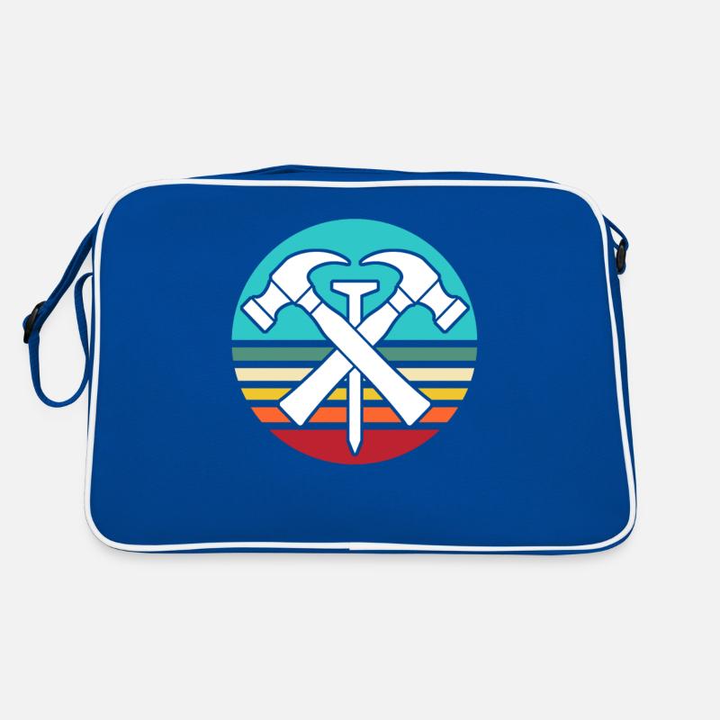 Dachdecker Motiv Dachdecken Retro Tasche