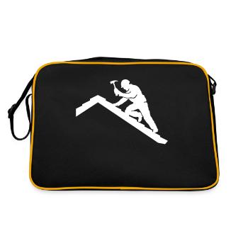 Roofing motif roofing ceilings - Retro Bag - black/gold - Back