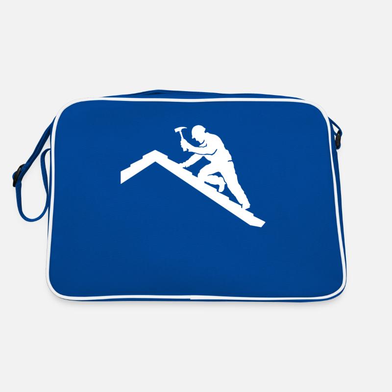 Dachdecker Motiv Dachdecken Retro Tasche