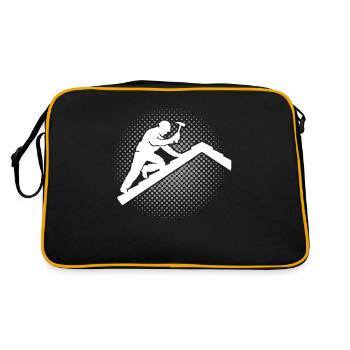 Roofing motif roofing ceilings - Retro Bag - black/gold - Back