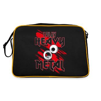 Je joue du Heavy Metal, joueur de sousaphone - Sac Retro - noir/or - Dos