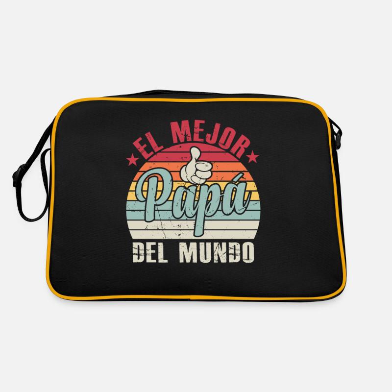 Meilleur Papa Du Monde Sac Retro