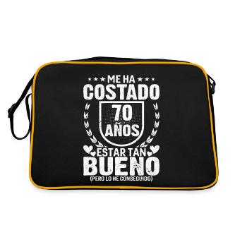 Anniversaire 70 Ans Idée Cadeau D'anniversaire - Sac Retro - noir/or - Dos