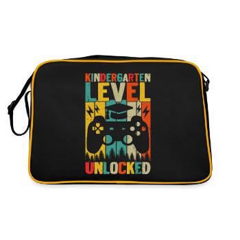 Kindergarten Level Unlocked - Retro Bag - black/gold - Back