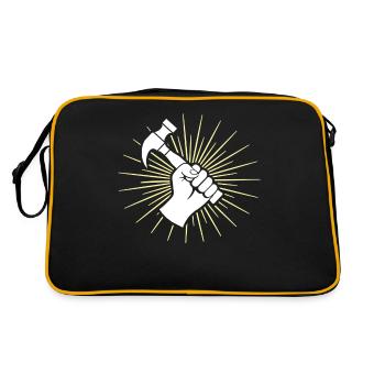 Roofer Roofing Roofing Master Roofer - Retro Bag - black/gold - Back