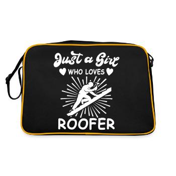Roofer Roofing Roofing Master Roofer - Retro Bag - black/gold - Back