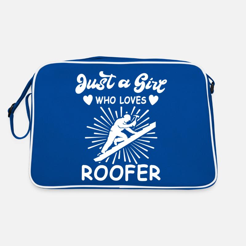 Dachdecker Dachdecken Dachdeckermeister Retro Tasche