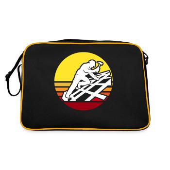 Roofer Roofing Roofing Master Roofer - Retro Bag - black/gold - Back