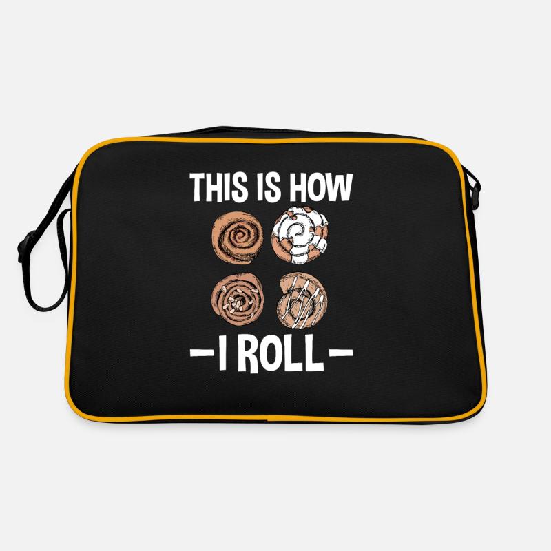 This Is How I Roll - Zimtschnecke Bäcker Retro Tasche