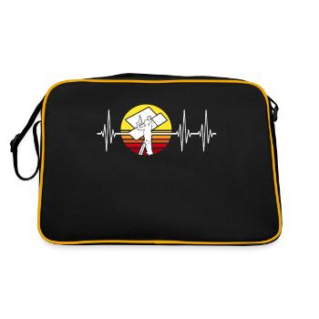 Installateur de cloisons sèches pour cloisons sèches - Sac Retro - noir/or - Dos