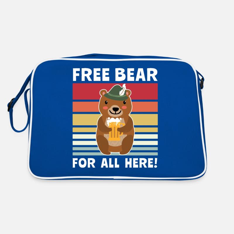 Beer Bear Beer Sayings Boozing Toasts Retro Bag
