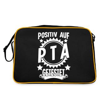 PTA Prüfung Pharmazie Apotheke - Retro Tasche - Schwarz/Gold - Hinten