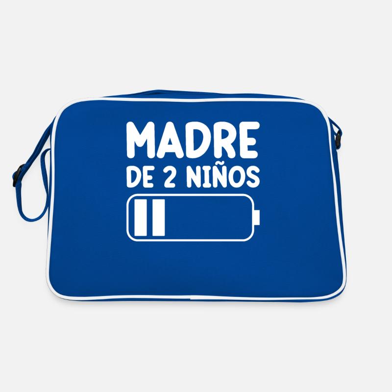 Maman De Deux Enfants Sac Retro