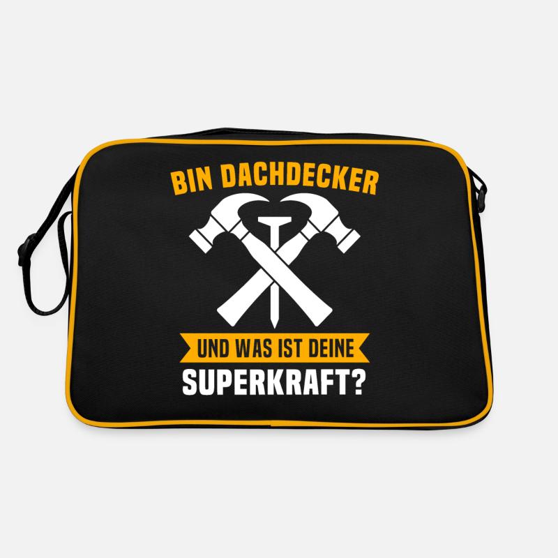 Dachdecker Beruf Dachdecken Retro Tasche