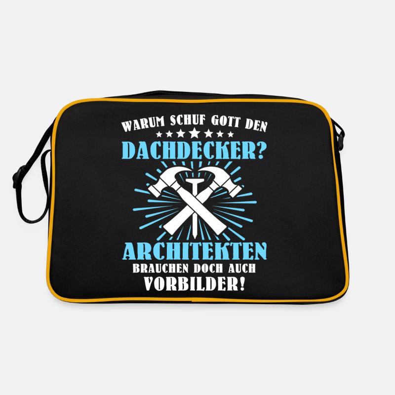 Dachdecker Beruf Dachdecken Retro Tasche