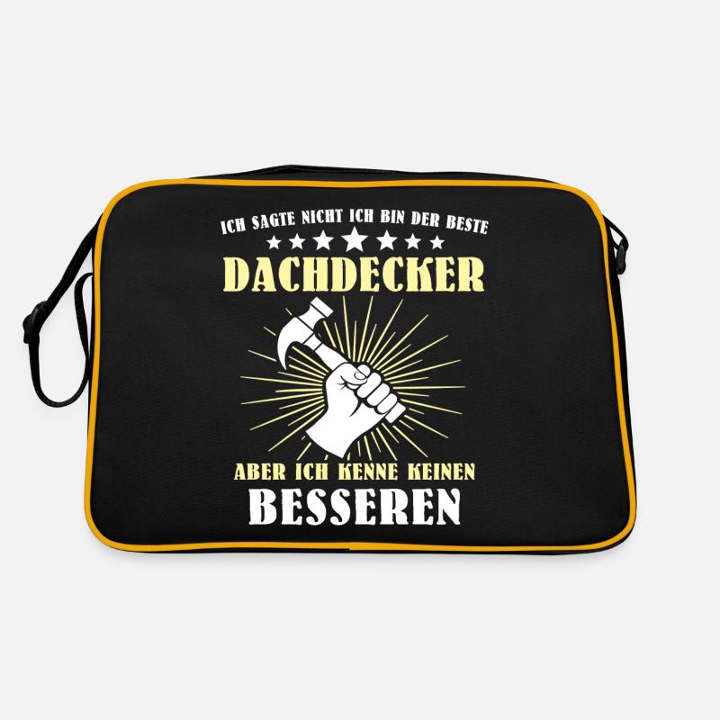 Dachdecker Beruf Dachdecken Retro Tasche