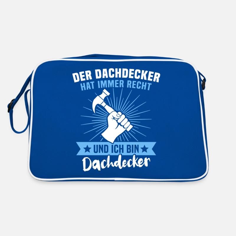 Dachdecker Beruf Dachdecken Retro Tasche