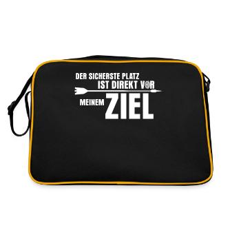 3D Bogensport Compoundbogen Langbogen - Retro Tasche - Schwarz/Gold - Hinten