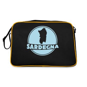 Sardegna Island Sardinia Sardinia - Retro Bag - black/gold - Back