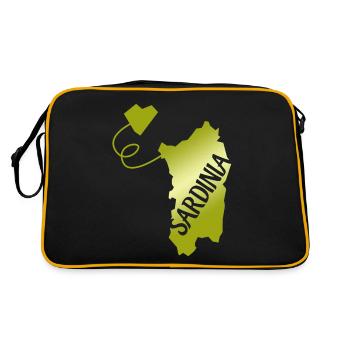 Sardaigne Sardaigne Coeur Sardaigne - Sac Retro - noir/or - Dos
