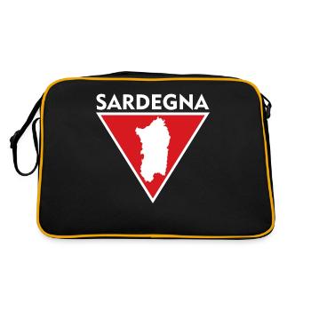 Sardaigne Sardaigne Italie Sardaigne - Sac Retro - noir/or - Dos