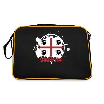 Sardegna Flag Sardinia Sardinia - Retro Bag - black/gold - Back